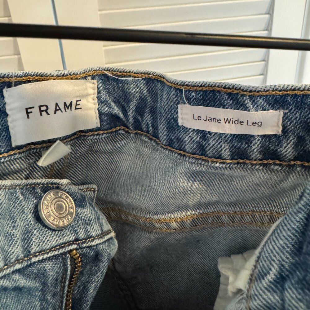 Frame Le Jane Wide Leg Jeans - 27 - Picture 3 of 5